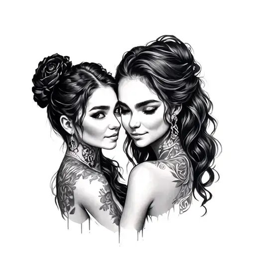 best friend matching tattoo tattoo design idea