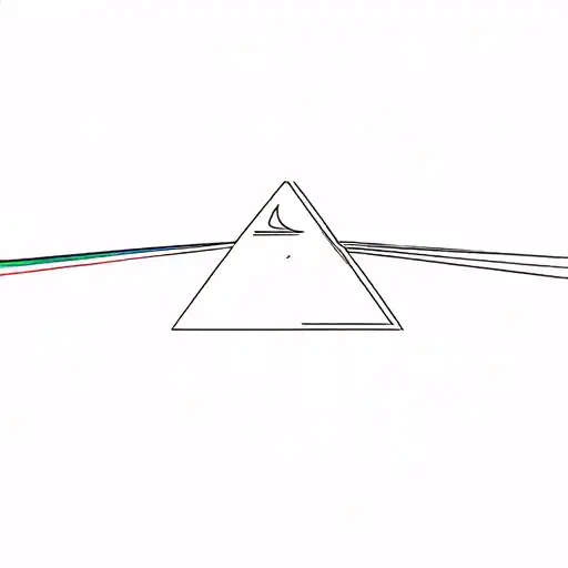 the dark side of the moon (pink floyd album) and as background the wall (pink floyd album) tattoo design idea