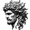 Dionysus tattoo design idea