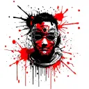 Tony's mask hotline miami 2 tattoo design idea