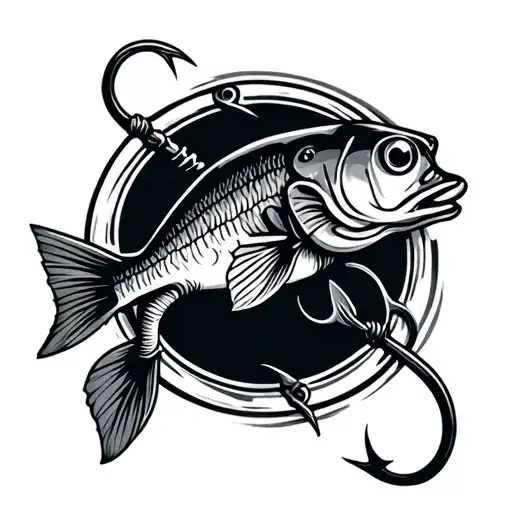 Fishing Hook tattoo design idea