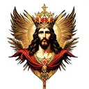 Christ is King biblical tattoo design idea