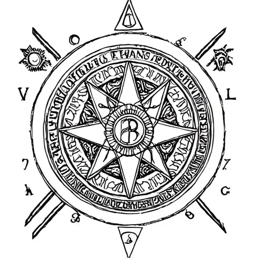 seal of solomon tattoo design idea