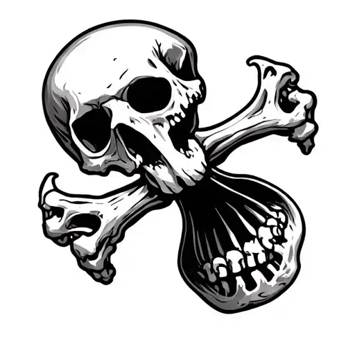 bone cancer tattoo design idea