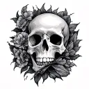 bone cancer tattoo design idea