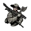 army and marine tattoo tattoo design idea