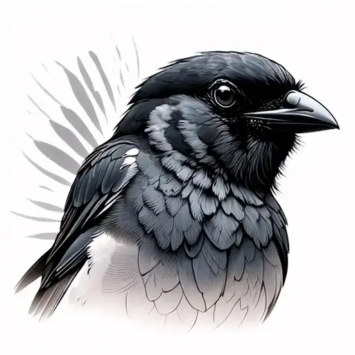 Mynah tattoo design idea