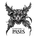 Everything passes tattoo design idea