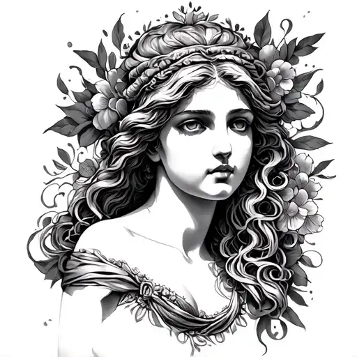 Aphrodite tattoo design idea