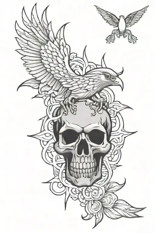 fear no evil tattoo design idea