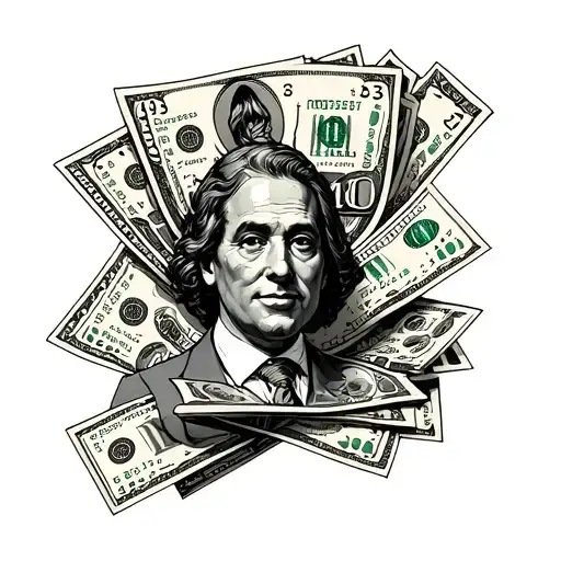 business and money tattoo design idea