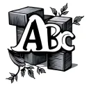 Abc Blocks tattoo design idea