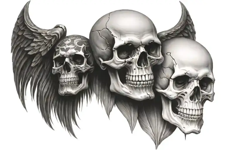 Harley Davidson skull Mexican tattoo design idea