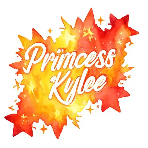 "Princess Kylee" Frozen Elsa Fire Stars northern lights tattoo design idea