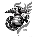 Usmc tattoo design idea