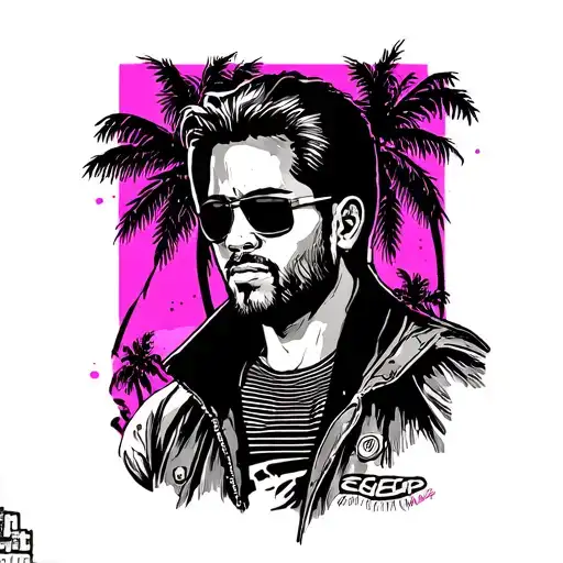 gta vice city tattoo design idea