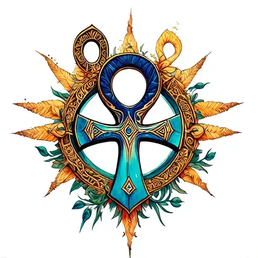 Ankh tattoo design idea