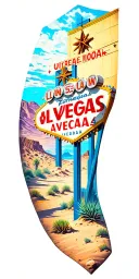 Nevada desert turning into Las Vegas sleeve tattoo design idea
