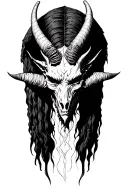 baphomet demon tattoo design idea