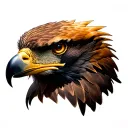 golden eagle tattoo design idea