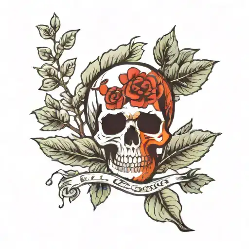 poison tree growing tattoo design idea