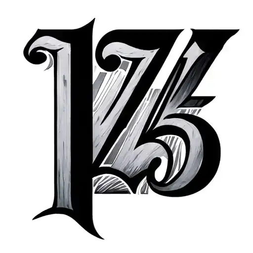 1975 Roman Numerals tattoo design idea