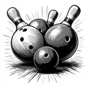 Bowling tattoo design idea