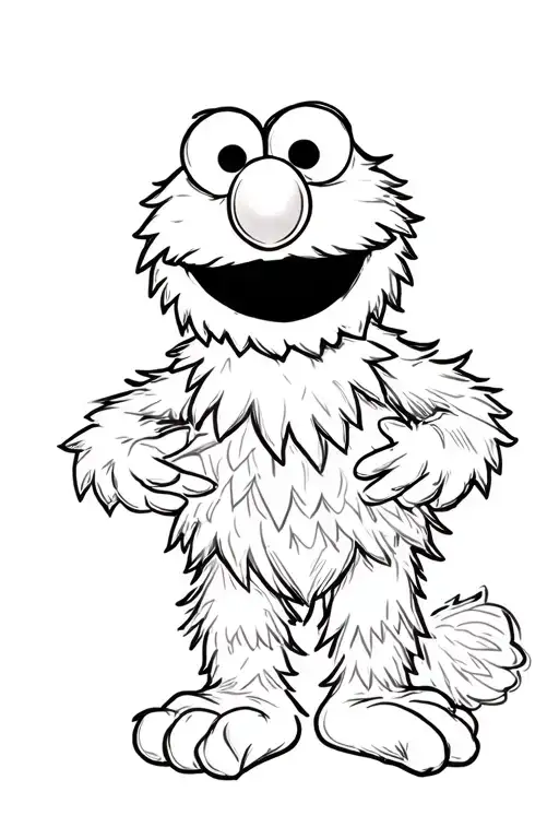 Elmo tattoo design idea