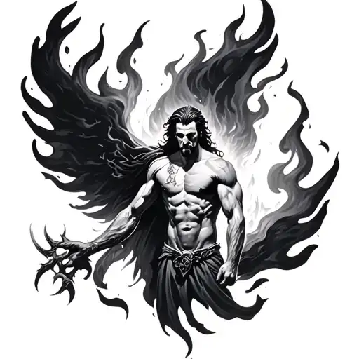 Prometheus Fire tattoo design idea