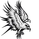 eagle soaring tattoo design idea
