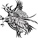 eagle soaring tattoo design idea