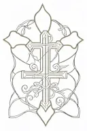 Orthodox Cross tattoo design idea