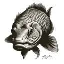 arapaima tattoo design idea