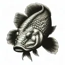 arapaima tattoo design idea