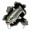 arapaima tattoo design idea