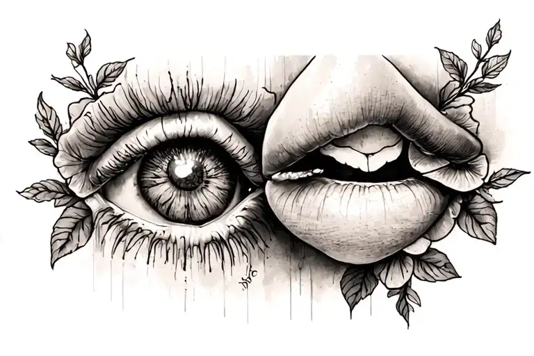 Forbidden love tattoo design idea