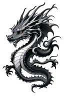 The two-headed dragon  tattoo design idea