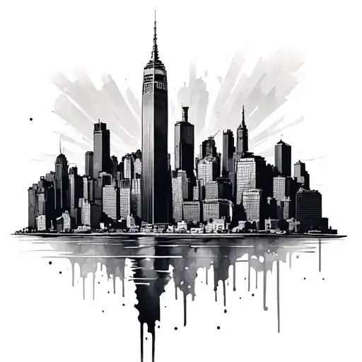 Nyc Skyline tattoo design idea