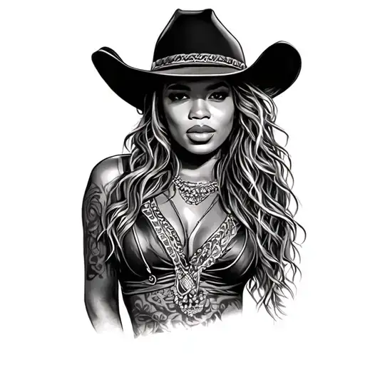 cowboy carter beyonce tattoo design idea