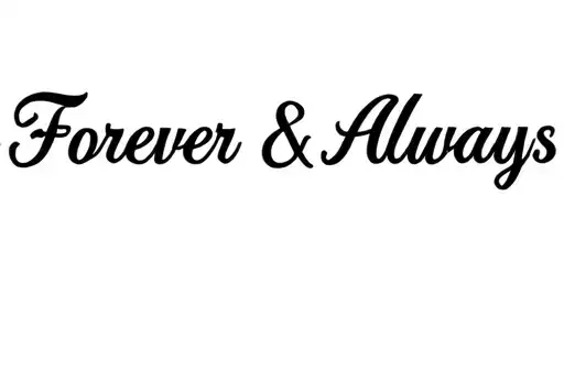 "Crystal 
Forever & Always" tattoo design idea