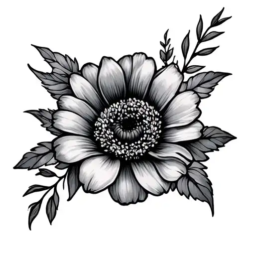 November And June Birth Flower tattoo design idea