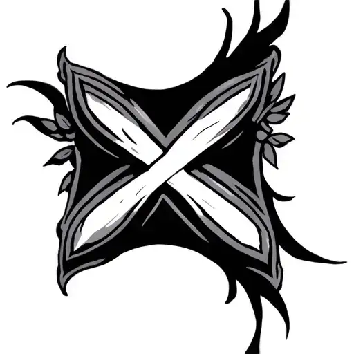 Maltese cross tattoo design idea