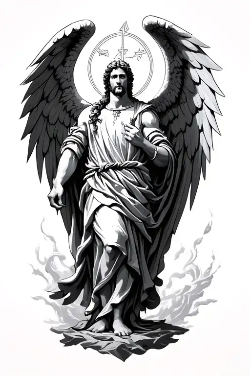 Saint Michael tattoo design idea