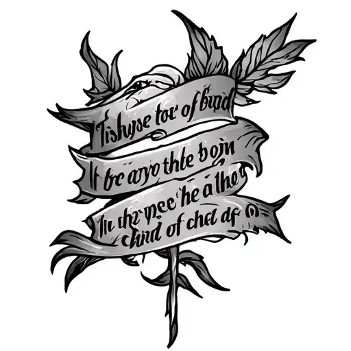 Psalm 23 4 tattoo design idea