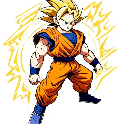 dragonball z super easy tattoo design idea