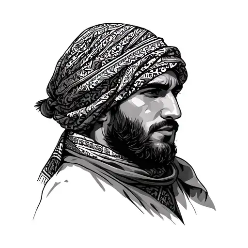 Keffiyeh tattoo design idea