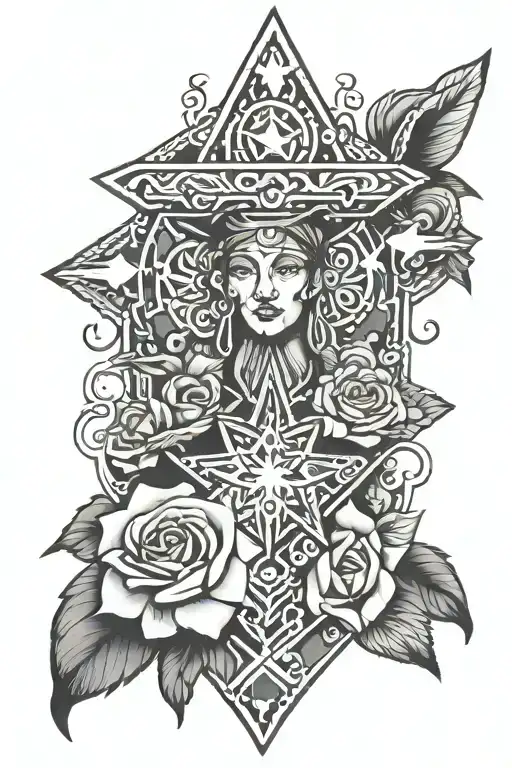 Houston culture with Christian faith   tattoo design idea