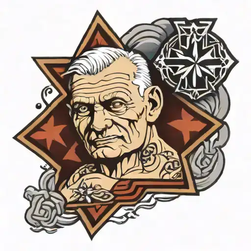waterboy with maltese cross tattoo design idea