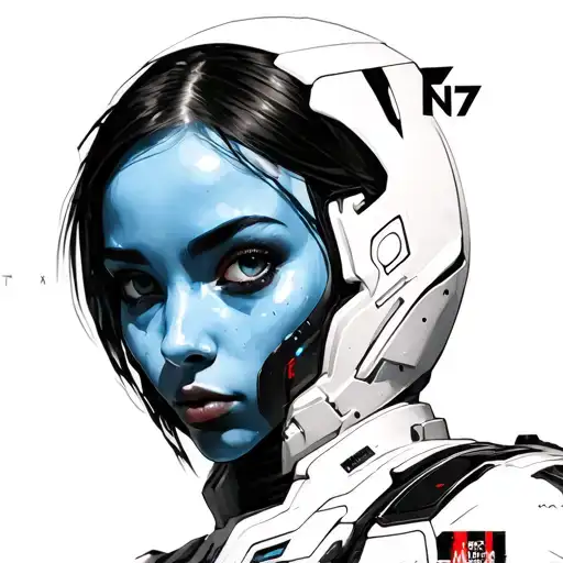 mass effect, N7 logo, commander shepard, liara tsoni tattoo design idea
