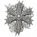 Templar Cross tattoo design idea